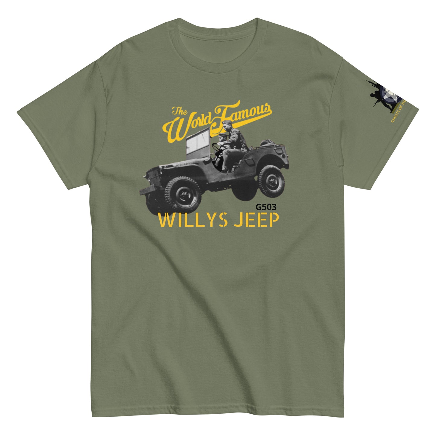 Ghosts of the Battlefield World Famous Willys Jeep T-Shirt