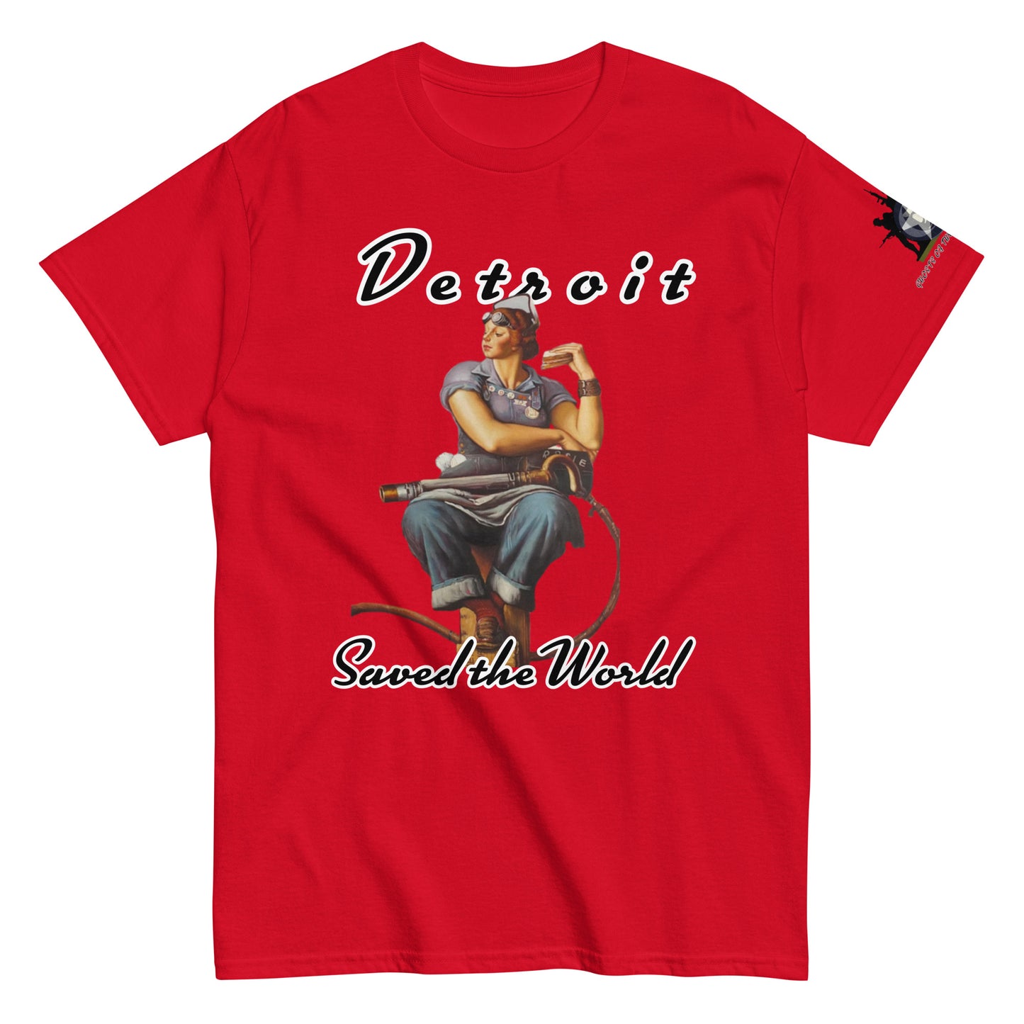 Detroit Saved the World "Rosie the Riveter" Historical T-Shirt