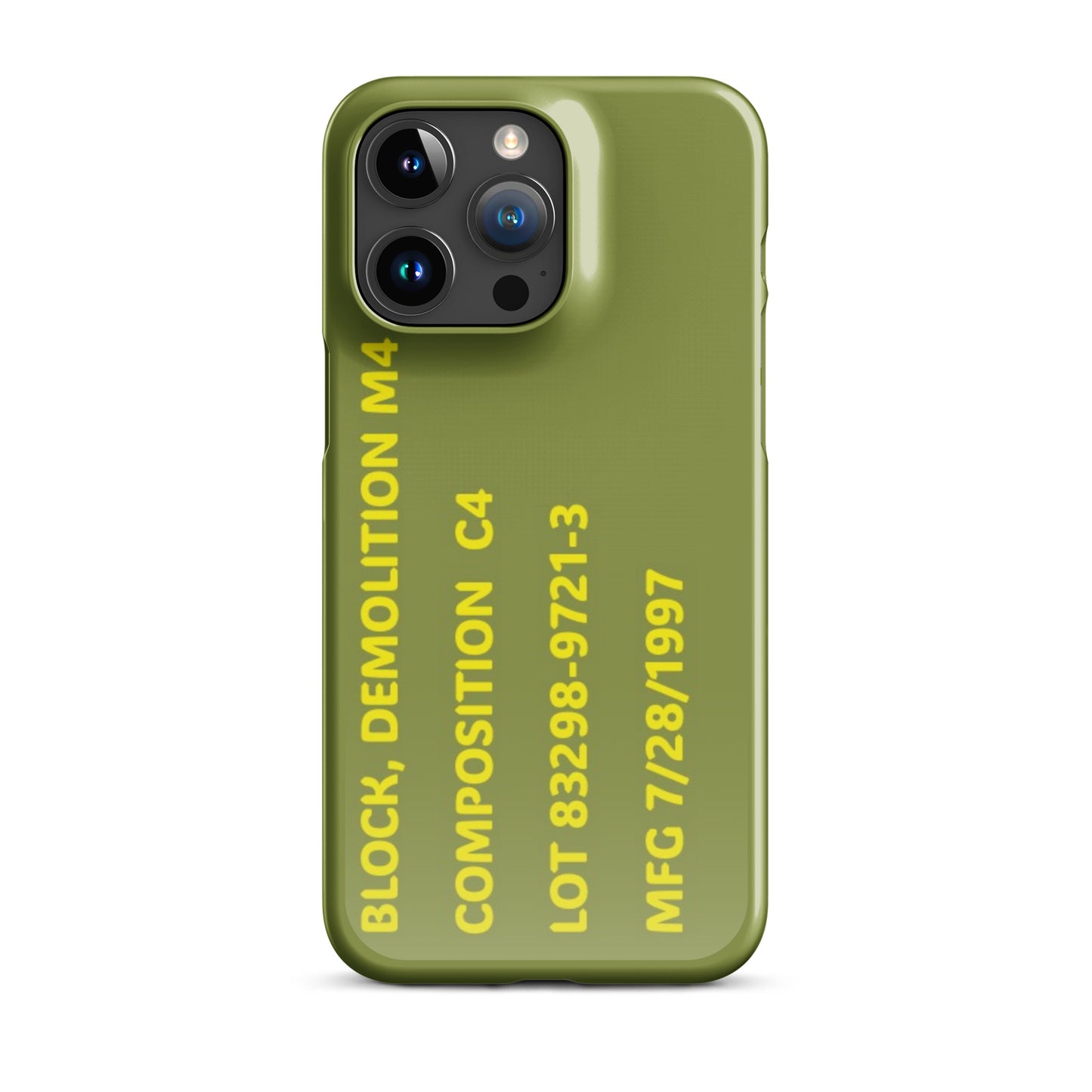 C4 Demolitions Block Cell Phone Cover I-phone