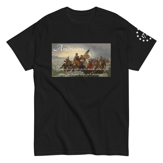 Founding Fathers George Washington Cross the Delaware Graphic T-shirt