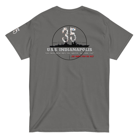 USS INDIANAPOLIS CA-35 SINKING ANNIVERSARY T-SHIRT