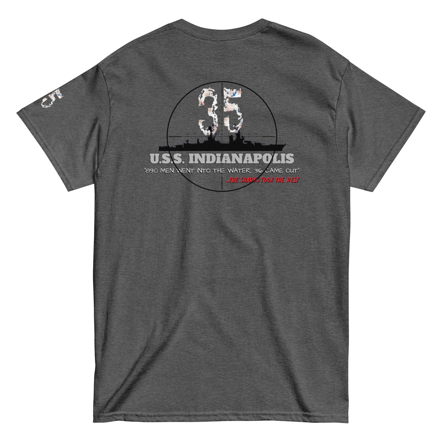 USS INDIANAPOLIS CA-35 SINKING ANNIVERSARY T-SHIRT